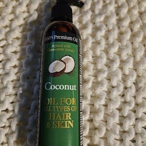Coconut Premium Oil with Chamomile Extract - Green Bottle